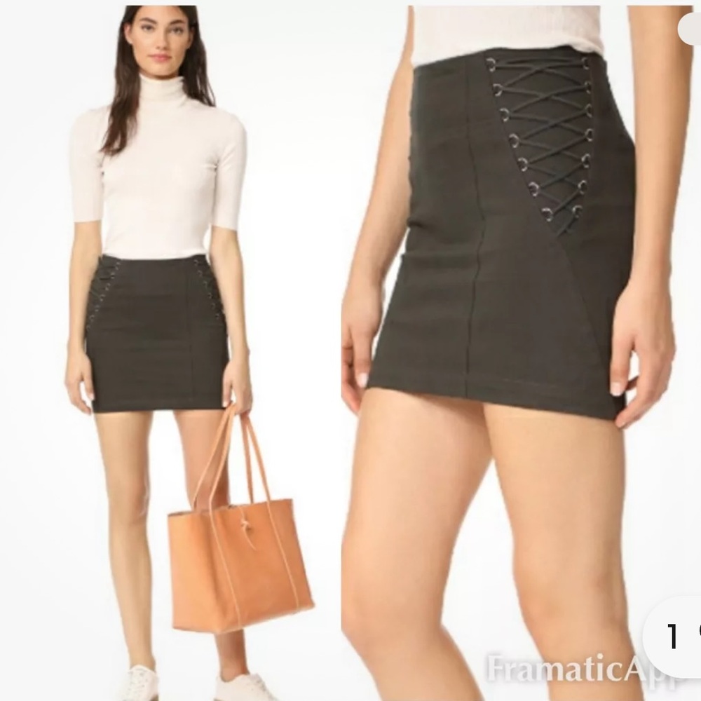 Michelle Mason Corset Mini Skirt